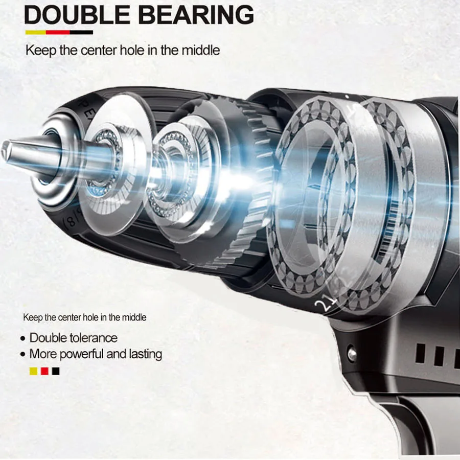 Новая электрическая отвертка 12 В 2-скоростная Аккумуляторная дрель