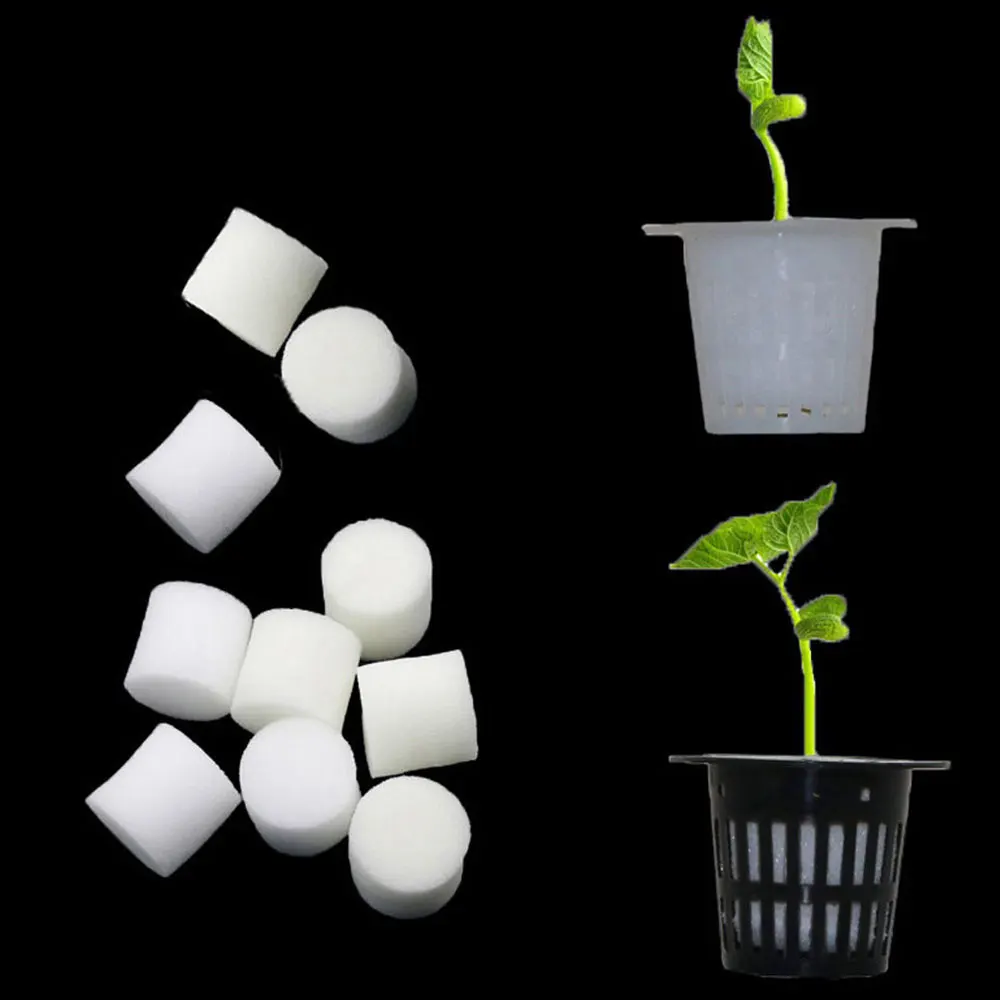 Губка для гидропоники с воротником из пенопласта аксессуары белой саженой