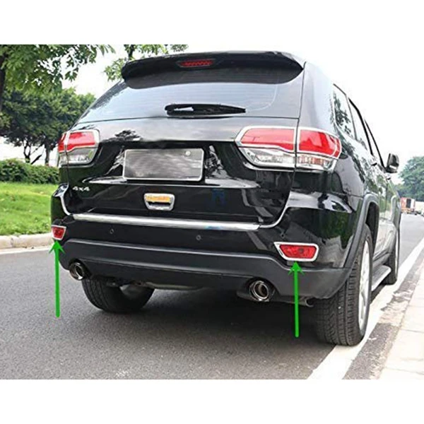 2 Pcs Car Rear Fog Lamp Cover Frame for Jeep Grand Cherokee 2011-2019 | Автомобили и мотоциклы