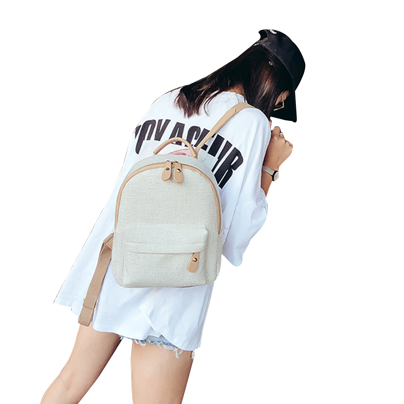 

2020 Women Fashion Backpacks Large Capacity Casual Woven Daypack Lightweight Waterproof Handbag Travel School Backpack