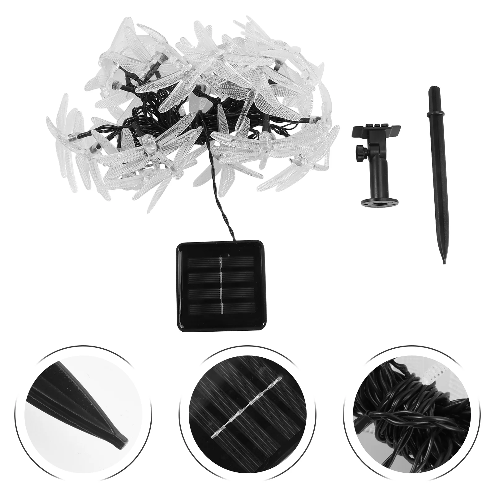 

Водонепроницаемая гирлянда на солнечной батарее для внутреннего и наружного освещения, украшение для сада, внутреннего дворика (теплый бел...