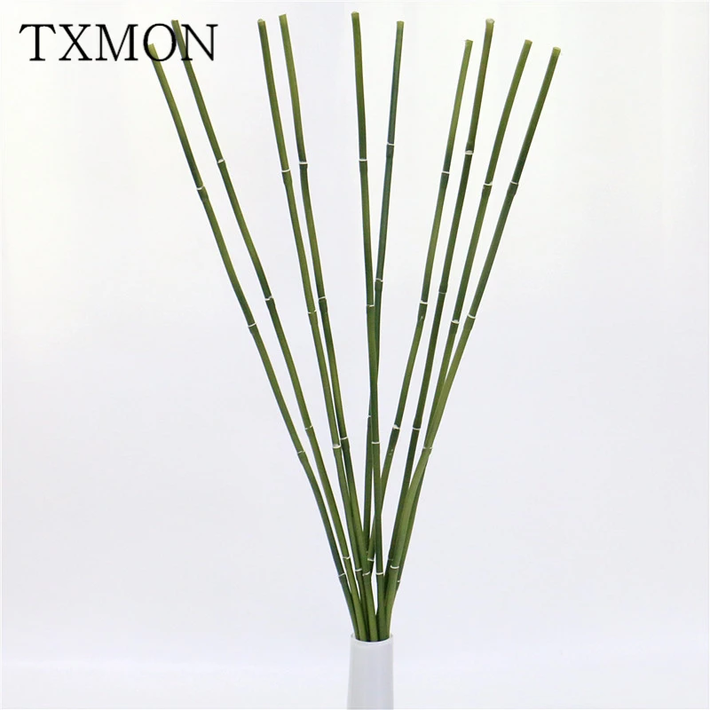 60 см искусственные бамбуковые цветы ПВХ Пластиковые Зеленые растения цветочный