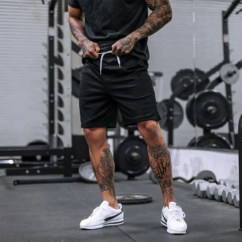 Шорты мужские спортивные сетчатые джоггеры штаны для спортзала дышащие