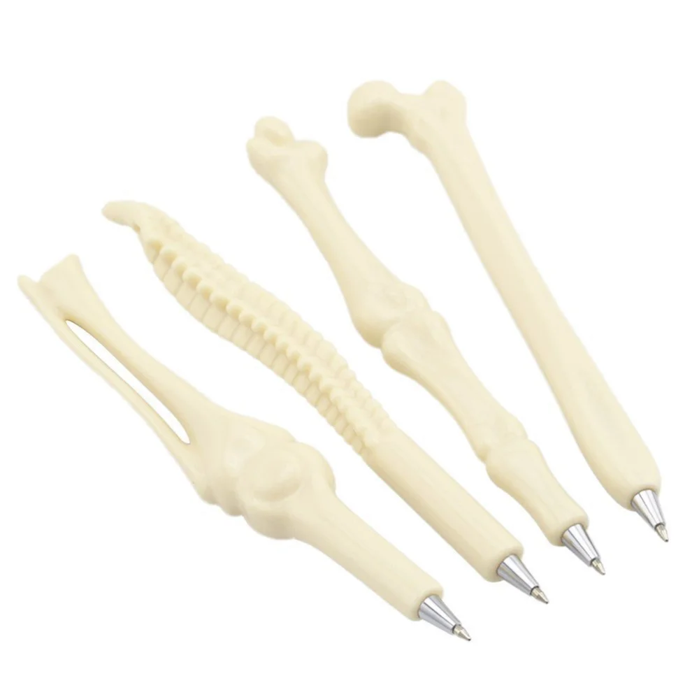 

10pcs Novely Bone Design Ballpiont Pens with Black Ink for Nurse Friends Students