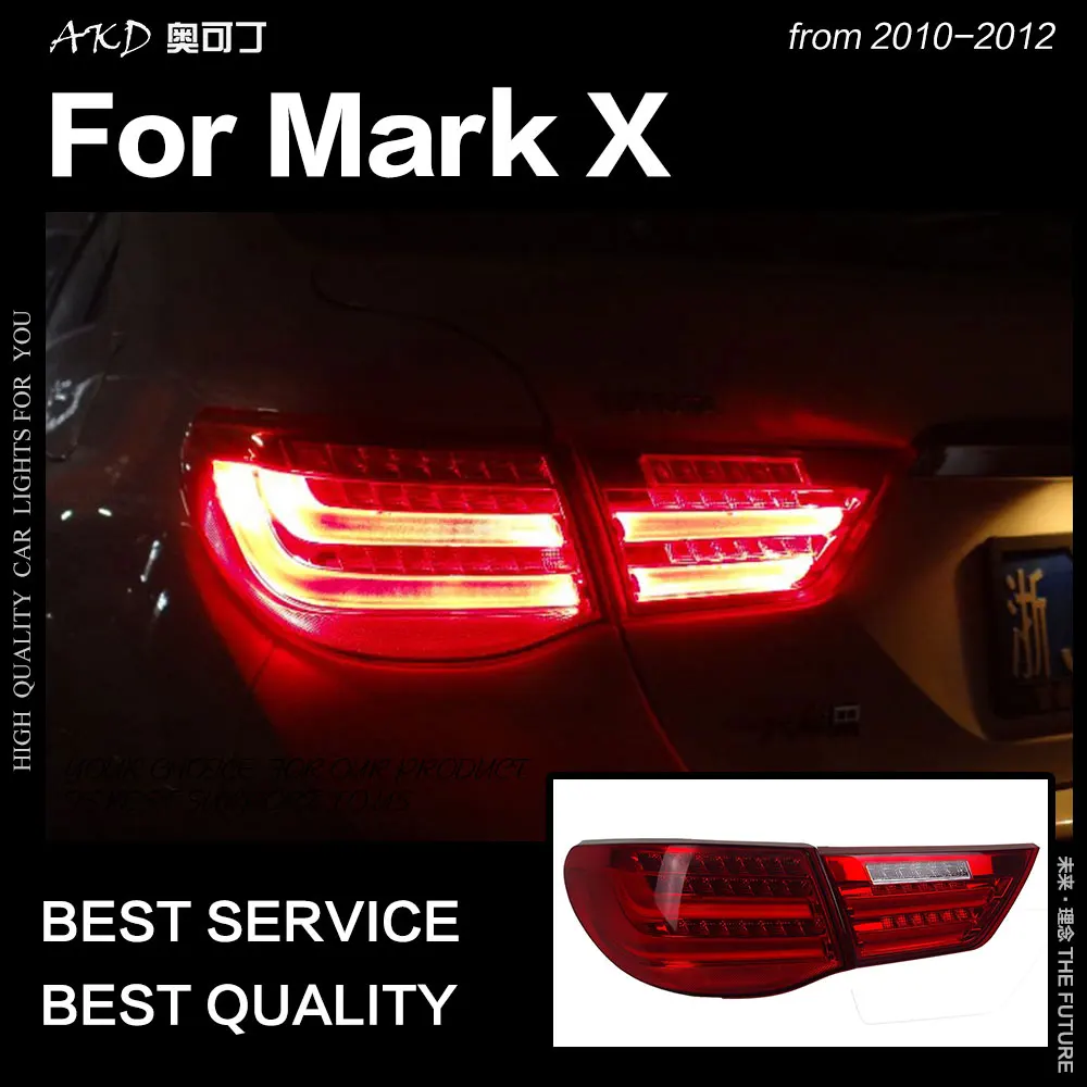 АКД стайлинга автомобилей для Toyota Reiz задние фонари 2010 2012 Mark X светодиодный задний