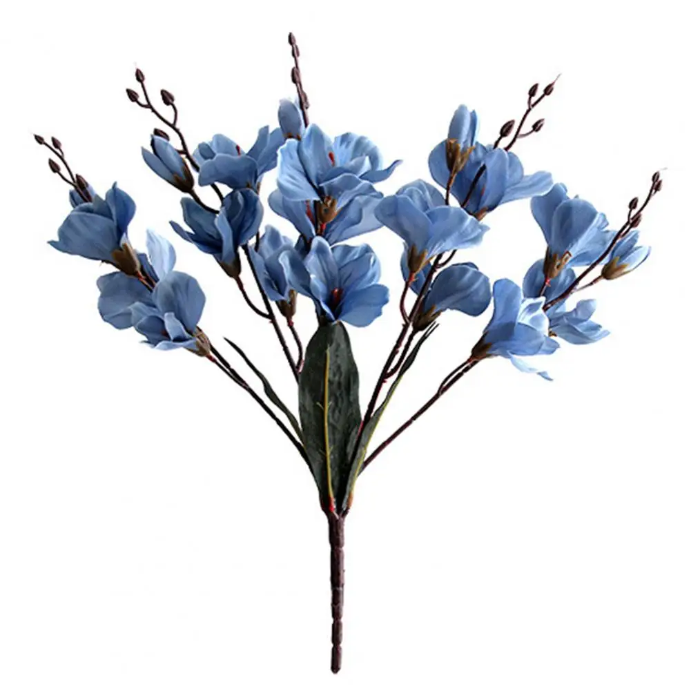 

5 Fork 20 Heads Gladiolus Flower Artificial Simulation Bouquet Desktop Beautification Decoration Silk Flower