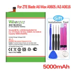 Батарея Wisecoco Li3939t44p8h856743 для мобильного телефона ZTE Blade A6 Max A0605 A3 A0616