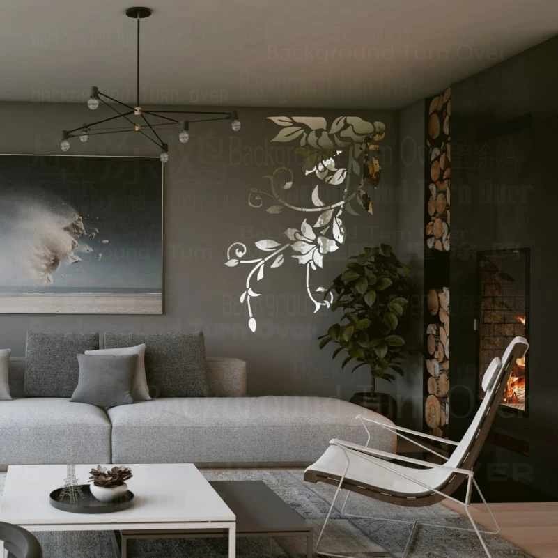 Зеркальные наклейки настенная наклейка украшение комнаты 3D декор роспись на все