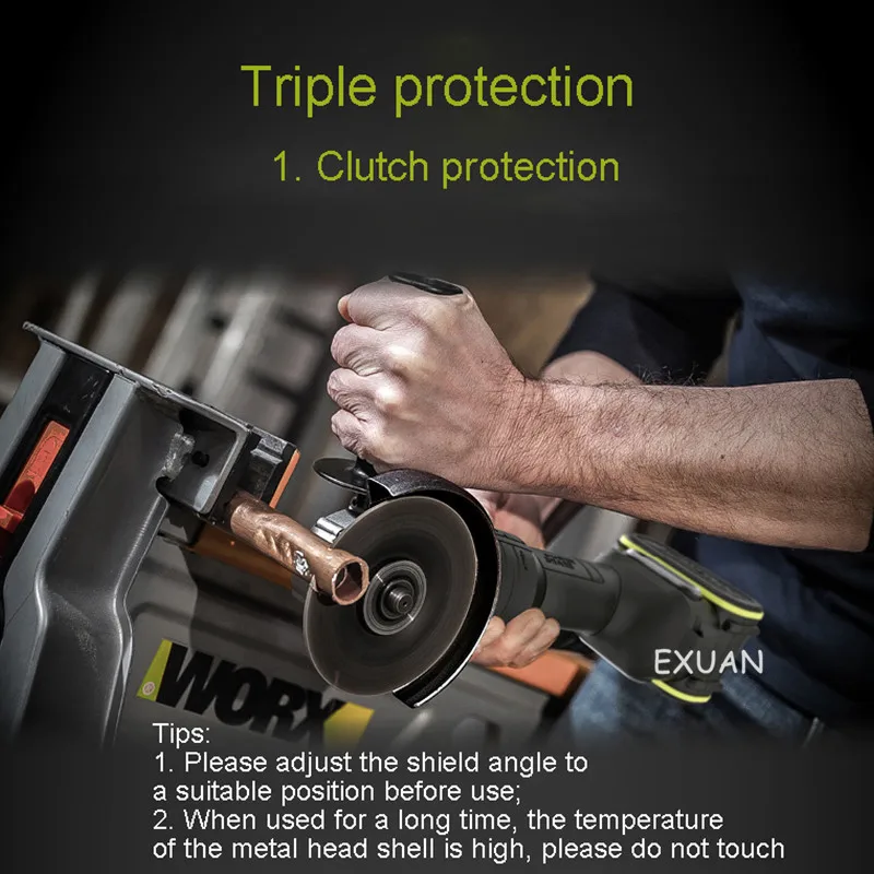 

Industrial-grade Brushless Lithium Battery Universal Angle Grinder Multifunctional Polishing And Cutting Electric Grinder