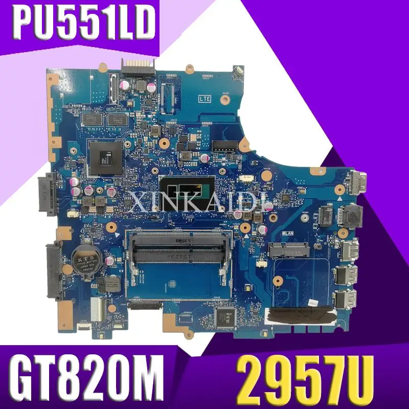 

XinKaidi PU551LD Laptop motherboard For ASUS PRO551L PU551LD PU551LA PU551L P551L Mainboard test ok 2957U REV2.0 GT820M