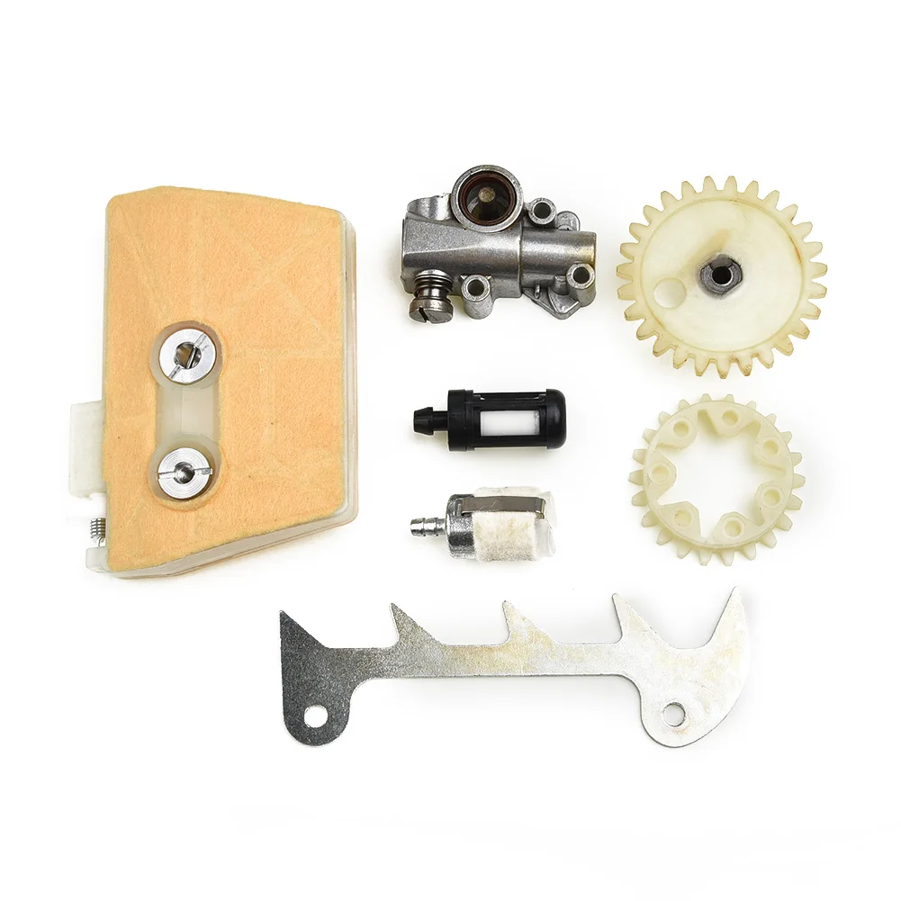 

Worm Gear Bar Air Filter kit Felling Dog Fuel filter Chainsaw Replacement