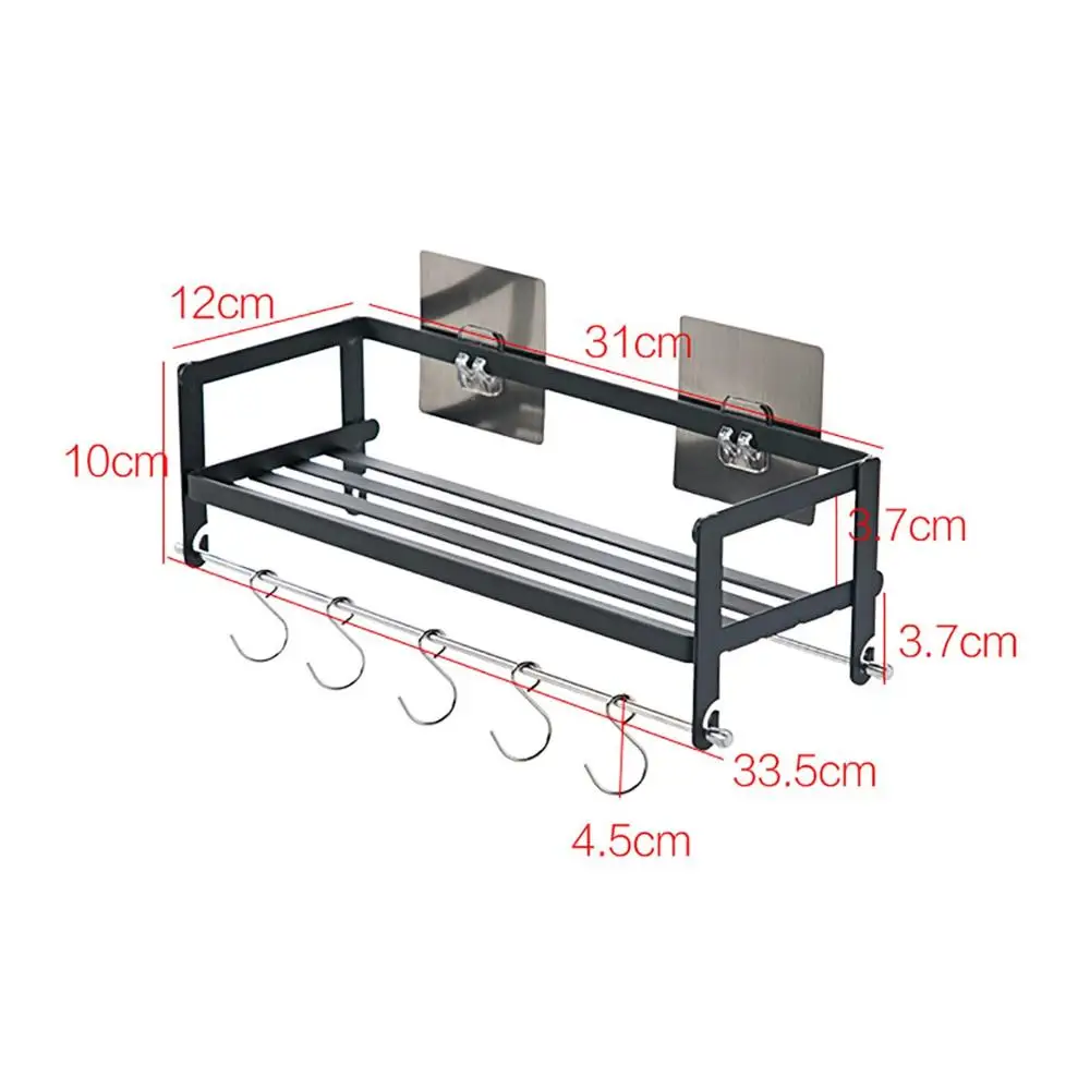 Кованая Железная ванная настенная вешалка для кухни Бесплатная Пробивка приправ