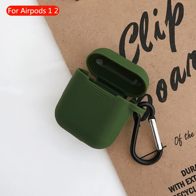 670 Беспроводной чехол для гарнитуры Bluetooth, прозрачный чехол для Apple Airpods 2, мягкий силиконовый кожаный защитный чехол для наушников Airpod, аксессуары - Цвет: 670
