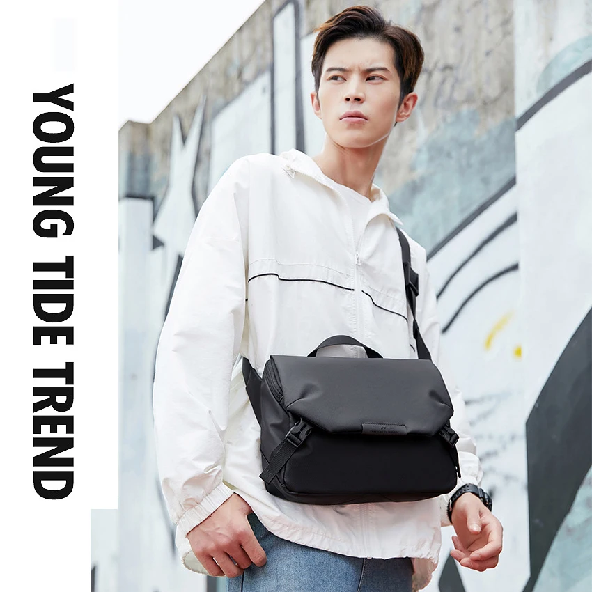 Fashion Business Men's Messenger Laptop Bag Waterproof Briefcase Multifunction Crossbody Purse Anti-theft Travel Shoulder Bags