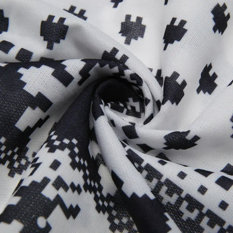 

Women Loose Tops Long Sleeve O-Neck Pullover Deer Snow Pattern Casual Cotton Shirt Clothes Two Color Options