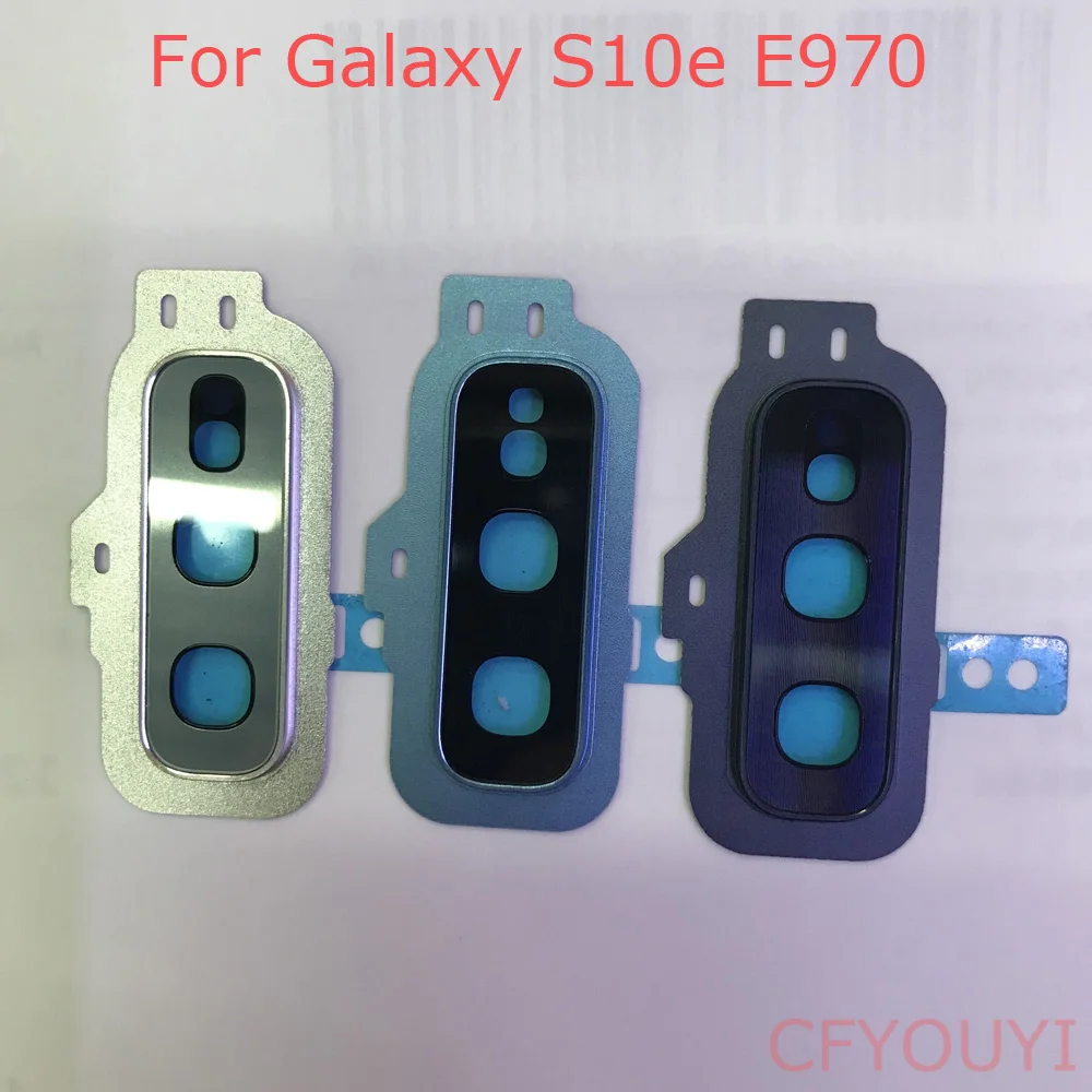 

10 шт./лот для Samsung Galaxy S10e G970 Задняя крышка объектива камеры кольцо со стеклянным объективом Запасная часть