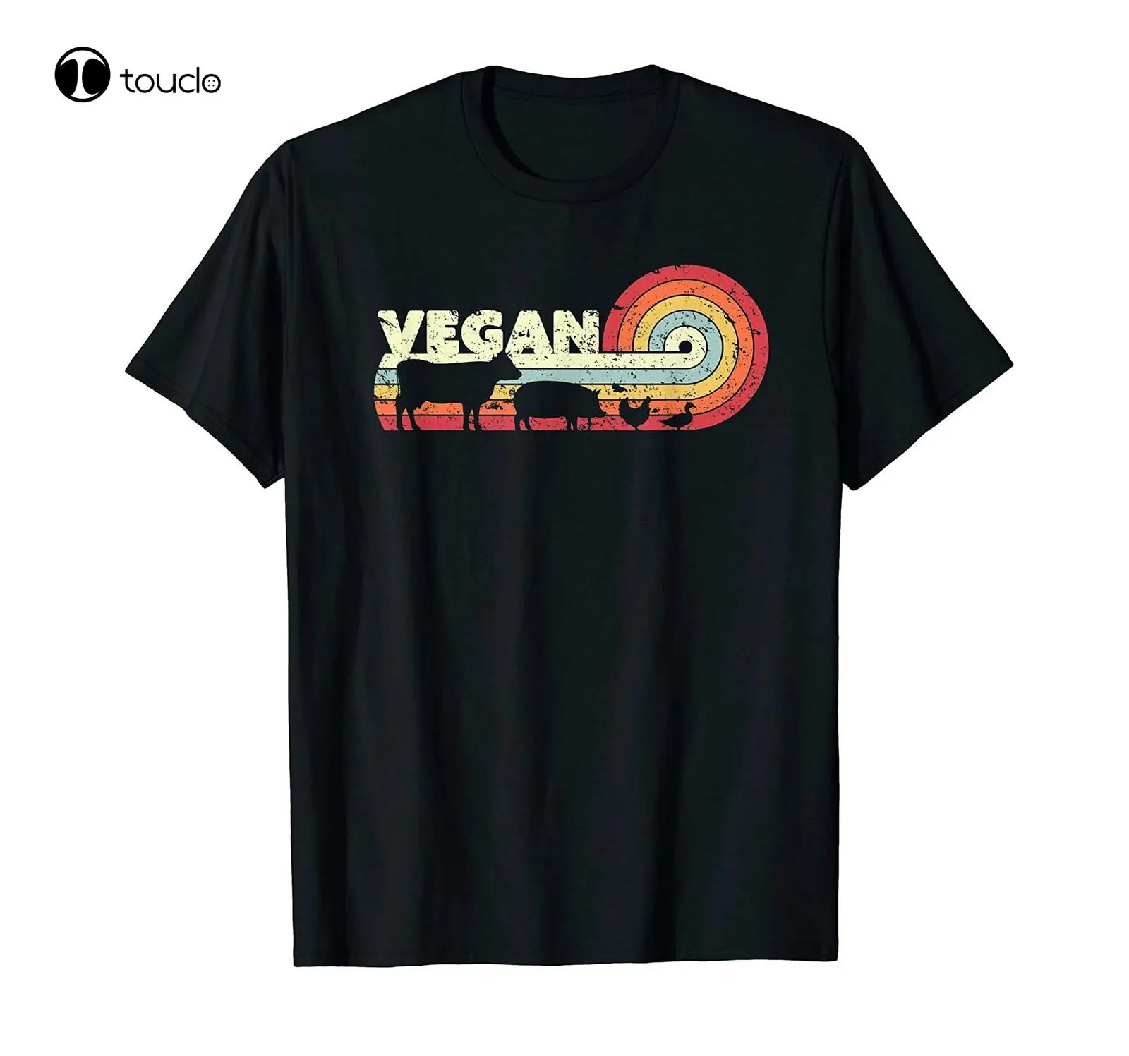 Веганская рубашка. Футболка в ретро стиле винтажный подарок для мужчин и женщин