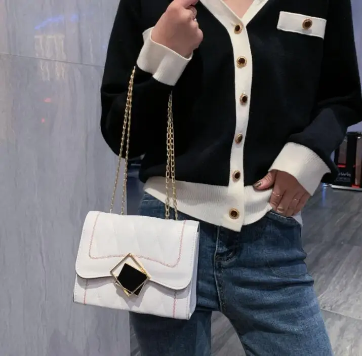 

Women's new fashion trend messenger bag shoulder bag small square bag