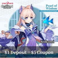 1 deposit 5 coupon uwowo game genshin impact kokomi sangonomiya cosplay costume halloween dress