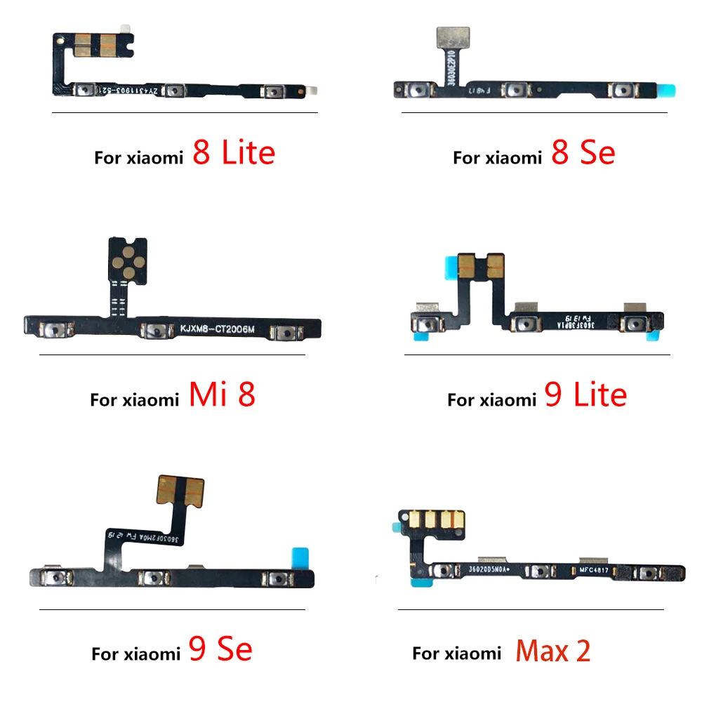 

Кнопка включения/выключения питания Кнопка громкости гибкий кабель для Xiaomi Mi 9 9T Pro A3 CC9 Max Mix 3 Mi 8 Mi8 Se Lite Black Shark 2 F1