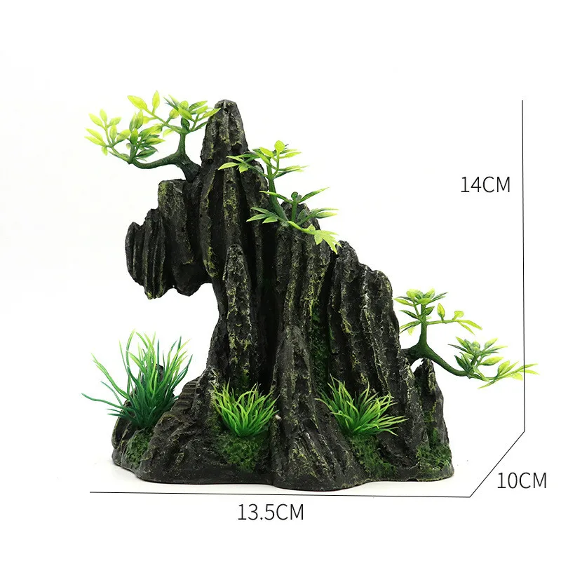 

New Artificial Aquarium Decoration Fish Tank Landscaping Simulation Resin Rockery Large Aquascape Decor Landscape Accessories
