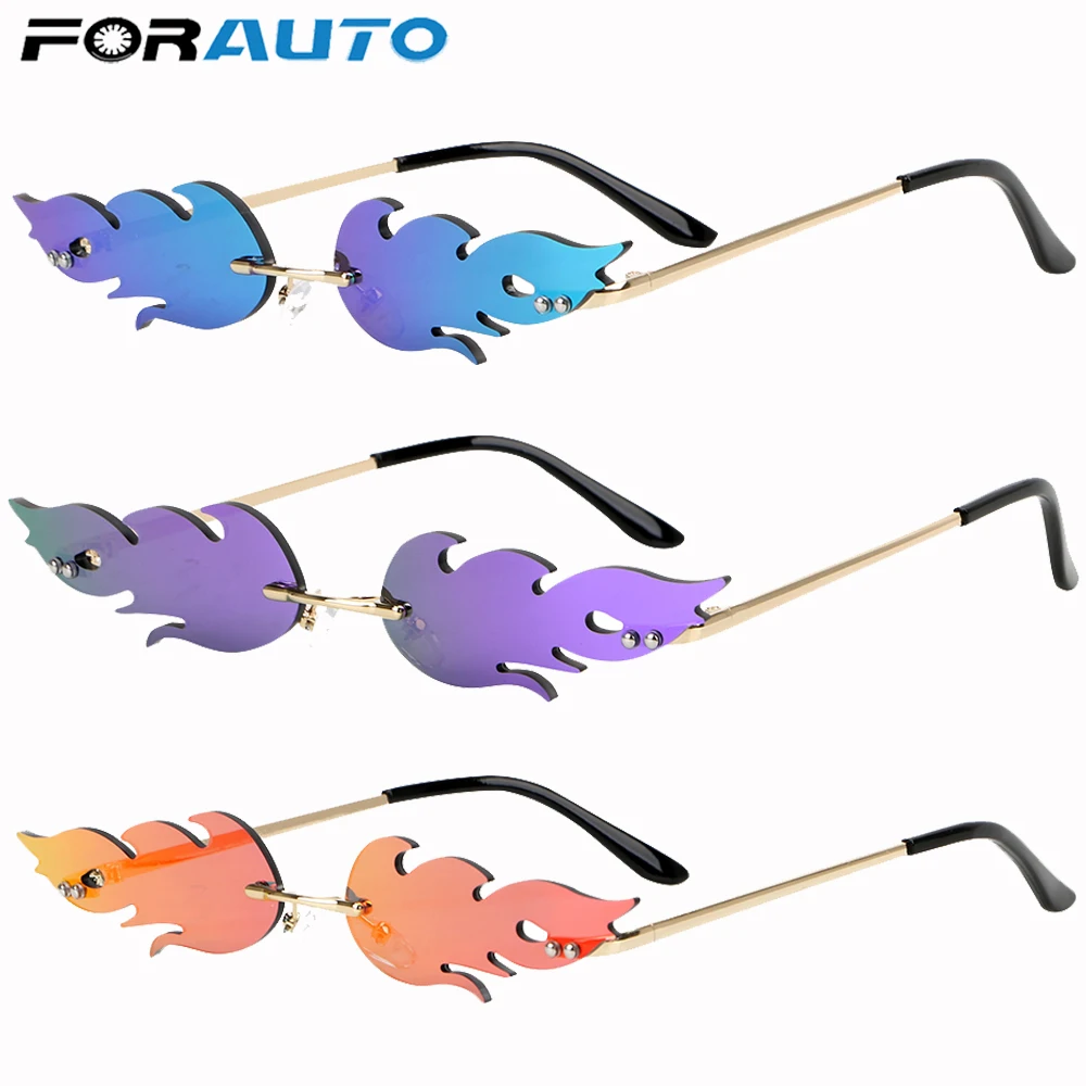 FORAUTO очки солнечные волны огонь солнцезащитные уличная вождение автомобиля