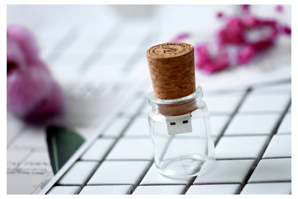JASTER USB 3,0, Новое поступление, портативная бутылка, карта памяти, стеклянная бутылка, usb флеш-накопители, деревянная пробковая флешка, 4 ГБ, 8 ГБ, 16 ГБ