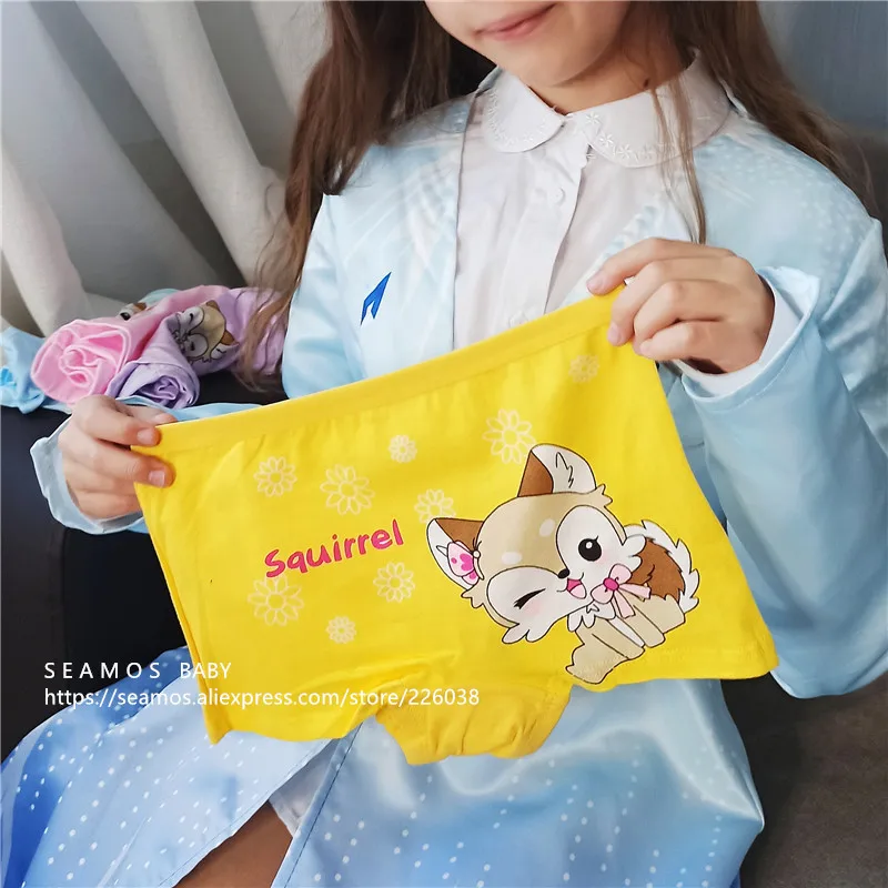 4 шт. в партии трусы для маленьких девочек детское нижнее белье из хлопка детей