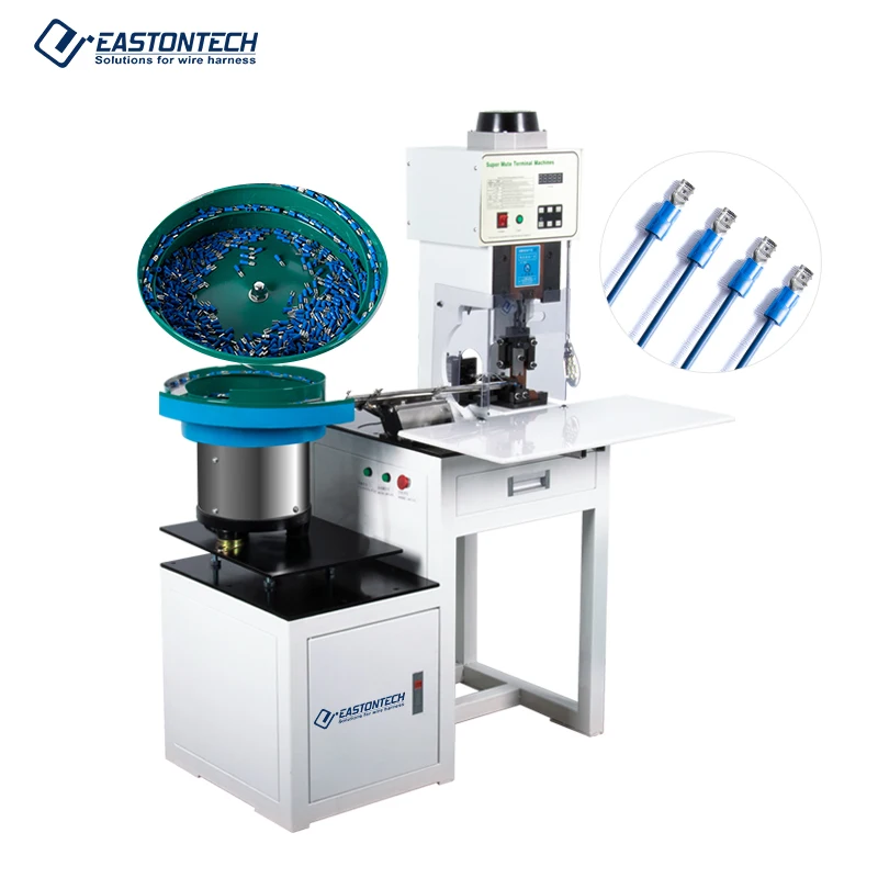 EASTONTECH EW 5055 провода насос обжимной станок с Вибрационный питатель для свободные