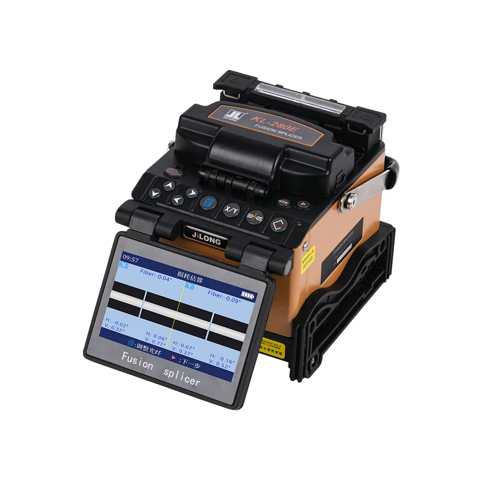 

Portable KL-280E Fusion Splicer-8s Splice in SM Quick Mode fusionadora fibra optica + FREE Safety Vest JILONG