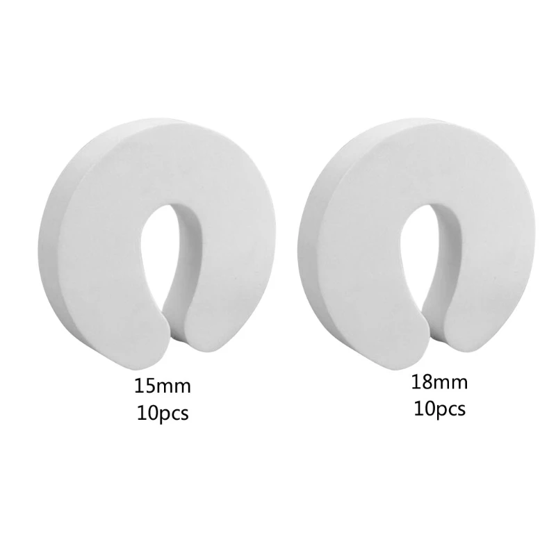 

W3JF 10 Pcs Safety Baby Door Stop Finger Pinch Guard Lock Stopper Durable EVA Door Protector for Toddlers Kids