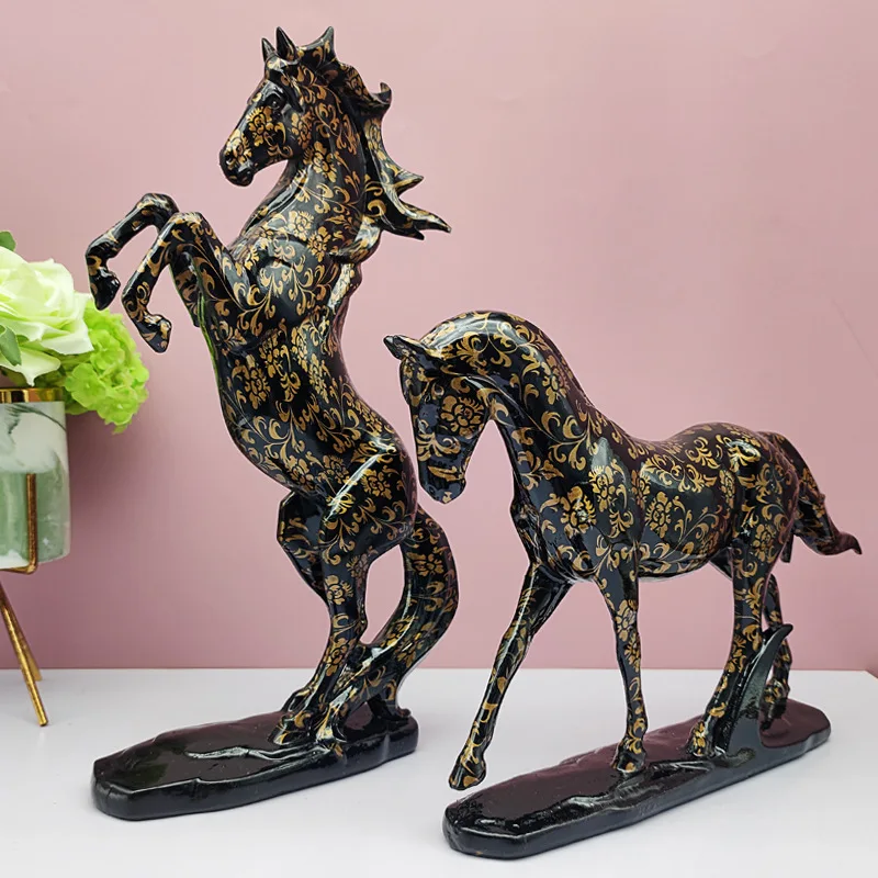 

Горячая Распродажа статуя лошади из смолы, скульптура, украшение для дома, Декор, статуэтки, интерьер, столешница, офис, гостиная, искусство, ...