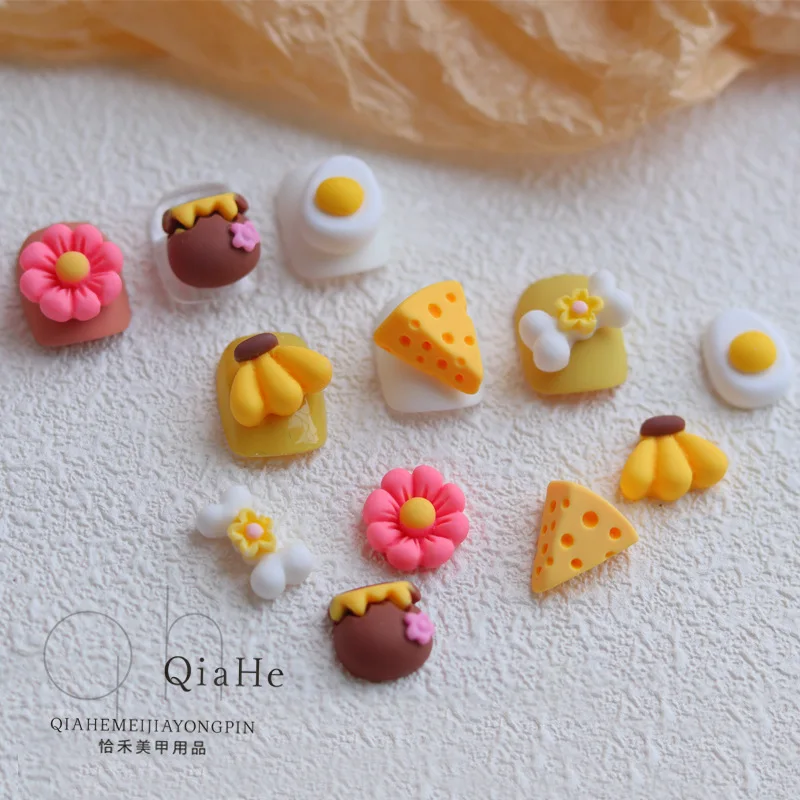 10 шт. аксессуары для ногтей мультяшный милый популярный простой трехмерный