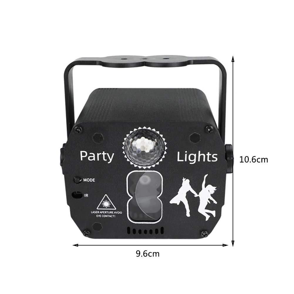 

New Christmas Stage Laser Light USB Rechargeable Colorful Halloween Party Projection Light Laser FlashControl Decorative Light