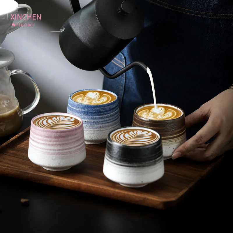 

Ceramics Cup Big Capacity Porcelain Coffee Cups Tea Cup Beer Whiskey Drinkware Mug Beautiful Mugs Teaware 170ml Coffeeware