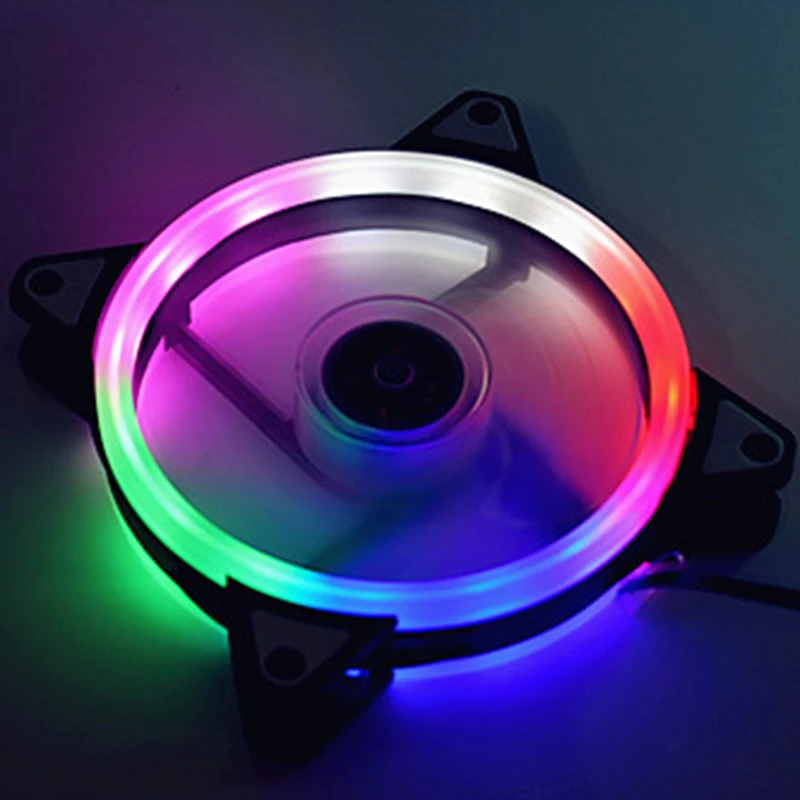 RGB Cooling Fan 120mm Colorful PC Computer Ultra Silent LED Case Heatsink Cooler DC 12V Blue Red White Radiator | Компьютеры и офис
