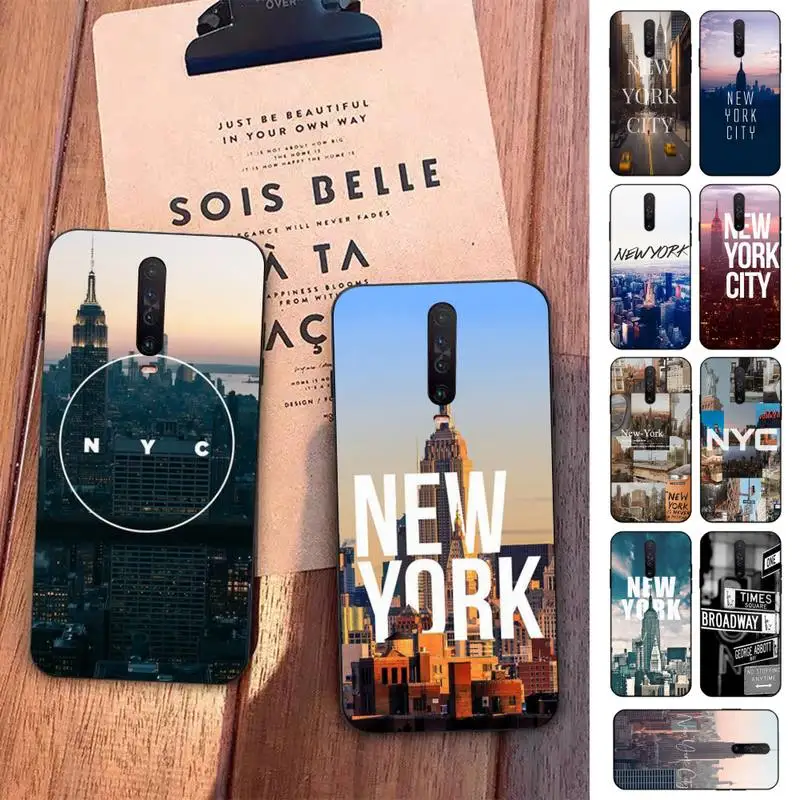 

Yinuoda NYC New York City Phone Case for Redmi 5 6 7 8 9 A 5plus K20 4X S2 GO 6 K30 pro