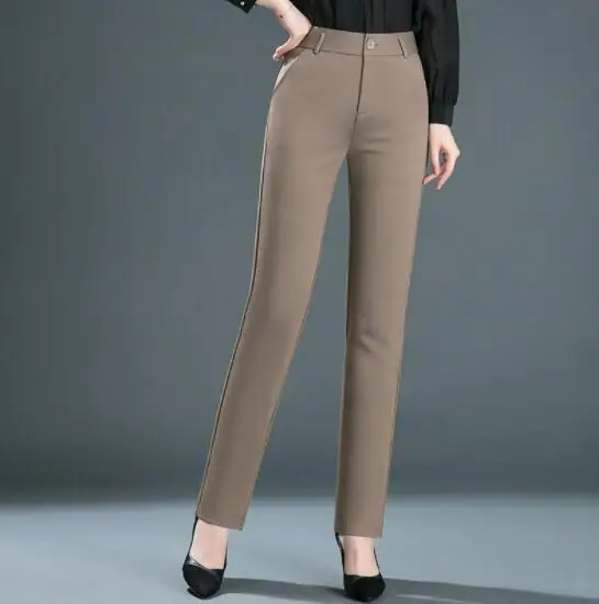 

Women's new loose casual pants high-waist straight-leg pants stretch pants