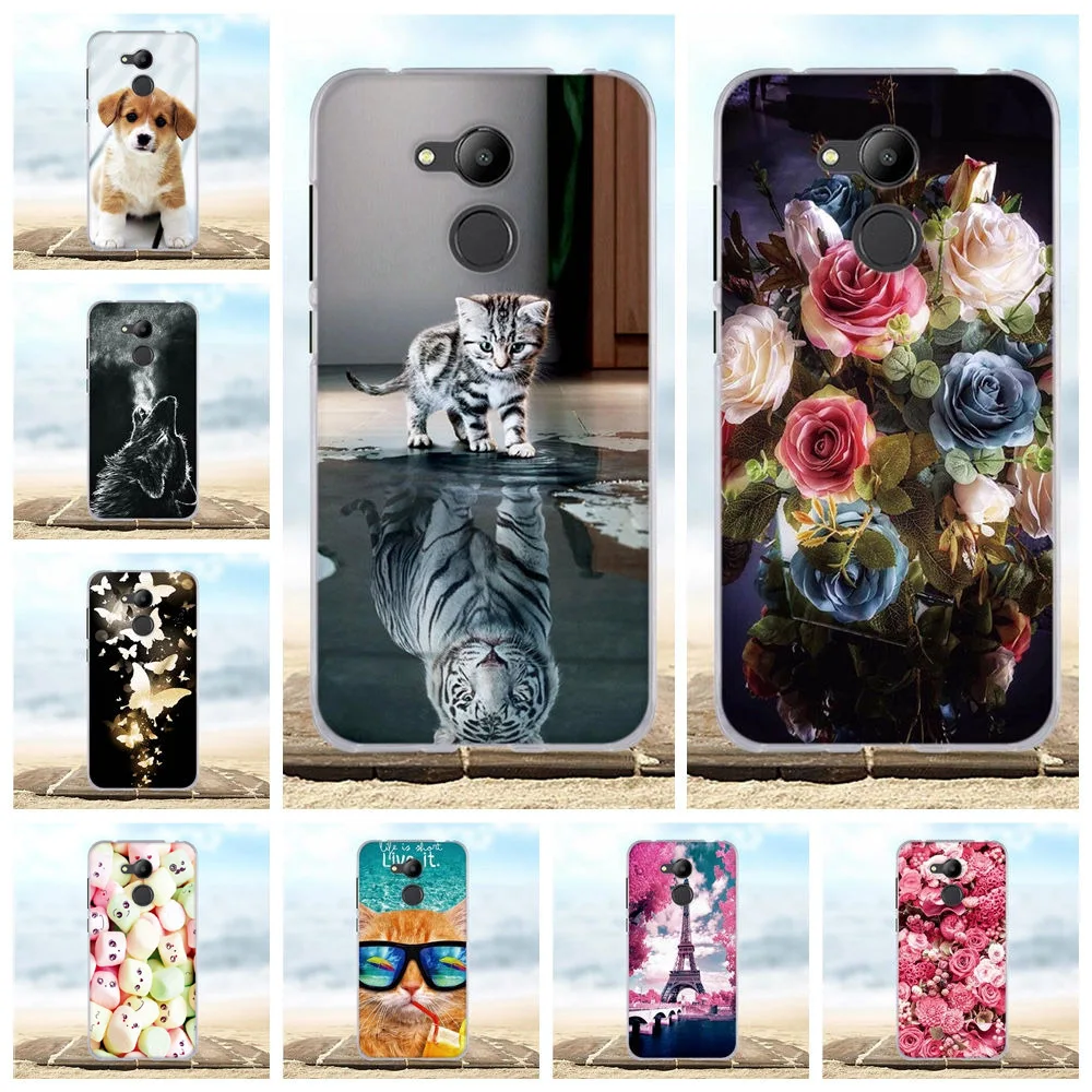 Чехол для Huawei Honor 6C Pro чехол 5 2 дюйма милый мягкий силиконовый с 3d котом чехлы