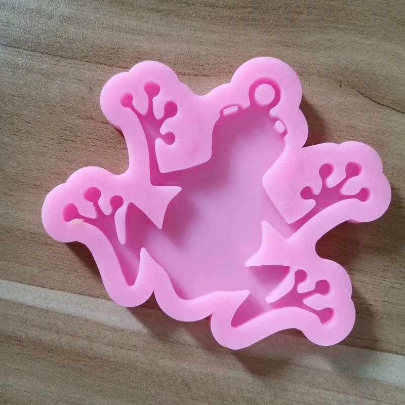 

13MC DIY Epoxy Resin Mold Cartoon Frog Shape Keychain Pendant Casting Silicone Mould
