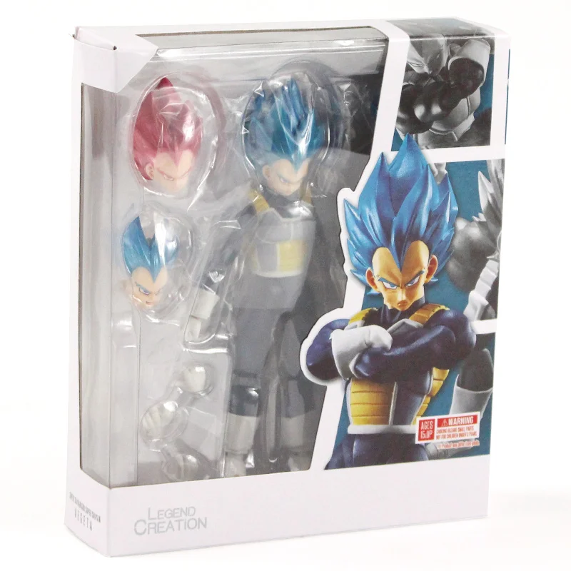

Dragon Ball Z Blue Hair Vegeta Super Saiyan Joint Moveable Toys PVC Action Figure 15cm Vegeta Figuras Collectible Model Juguetes