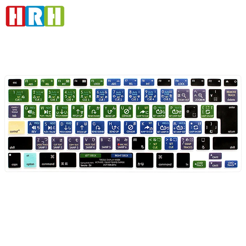 HRH Serato DJ функциональная японская силиконовая крышка для клавиатуры защитная