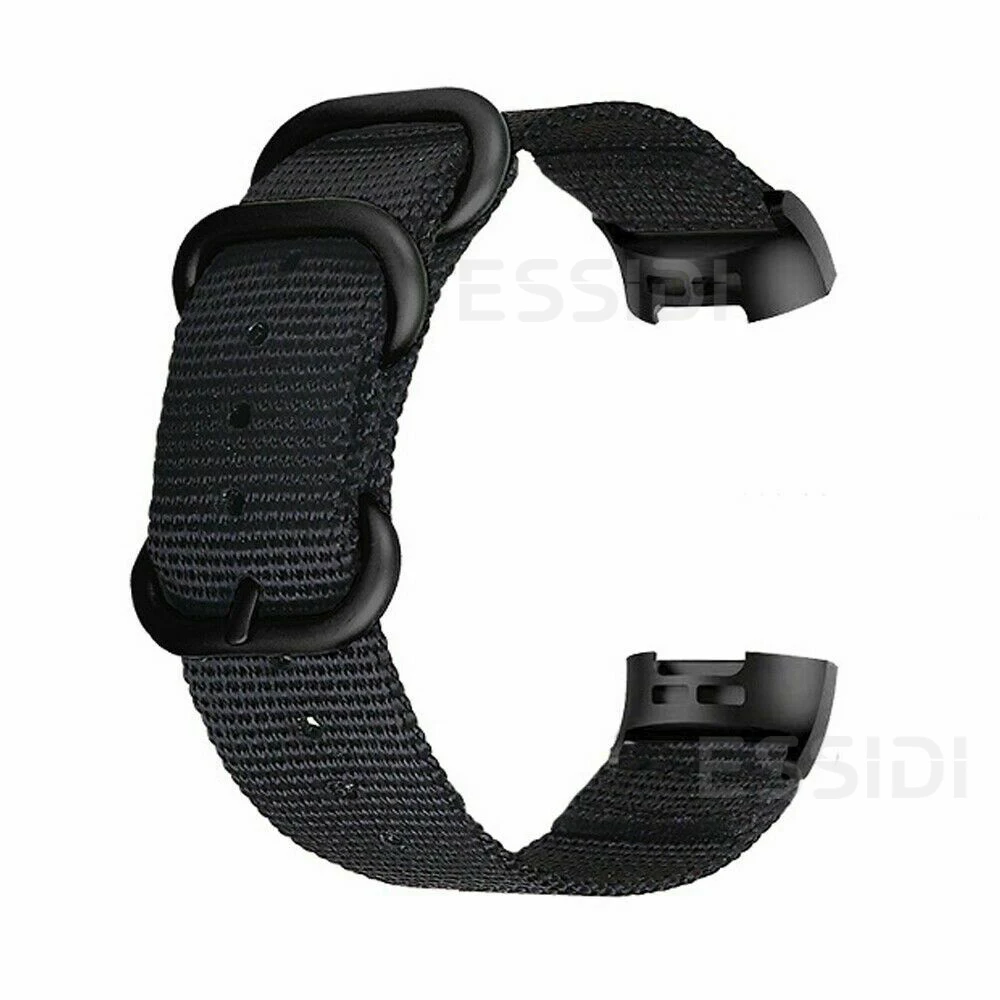 Нейлоновый ремешок Essidi для часов Fitbit Charge 5 4 3 2 сменный плетеный браслет на