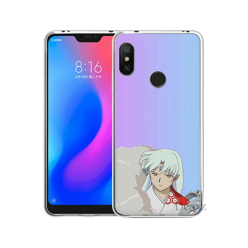 Чехол для Xiaomi Mi 5 мобильного телефона 5S 6 Mix 2S 8 A1 A2 5X 6X Lite F1 9T MAX 3 A3 Pro CC9 CC9E Cover InuYasha |