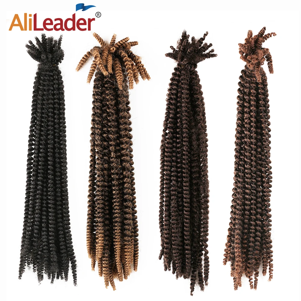 Alileader весенние крученые волосы кроше для наращивания синтетические плетеные 16