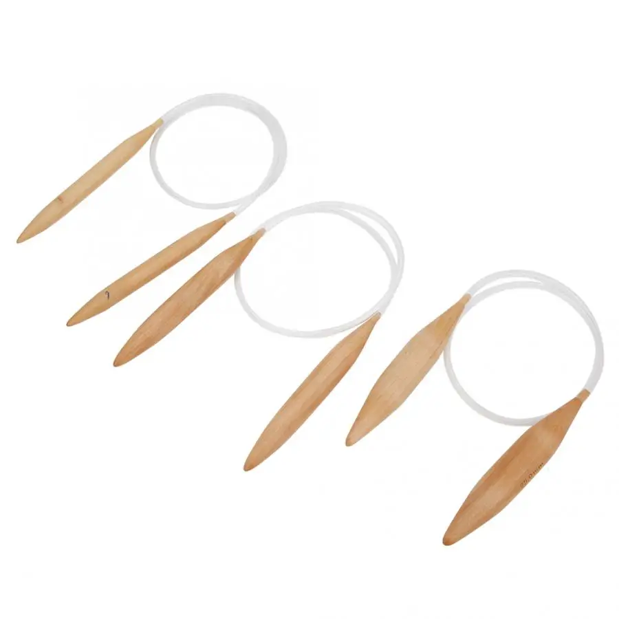 Круглая бамбуковая игла для вязания сделай сам прозрачный инструмент крючком 15