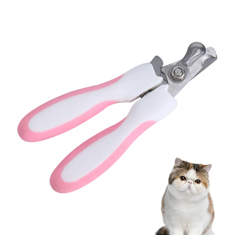 

Pet Grooming Supplies Nail Scissors Cat Paw Trimmer Pink Cute Shape Safety Dog Paw File Puppy Accessories Cat Brush