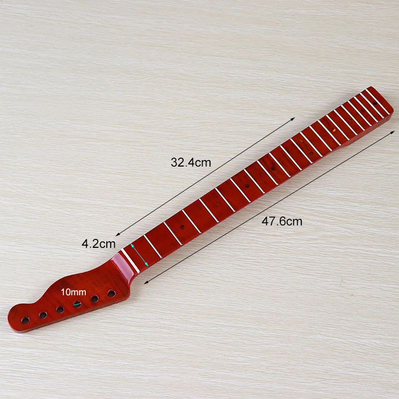 flamme ahorn e gitarre hals tl hals kanada flamme ahorn holz hochglanz finish 21 bünde braun farbe tele neck free global shipping
