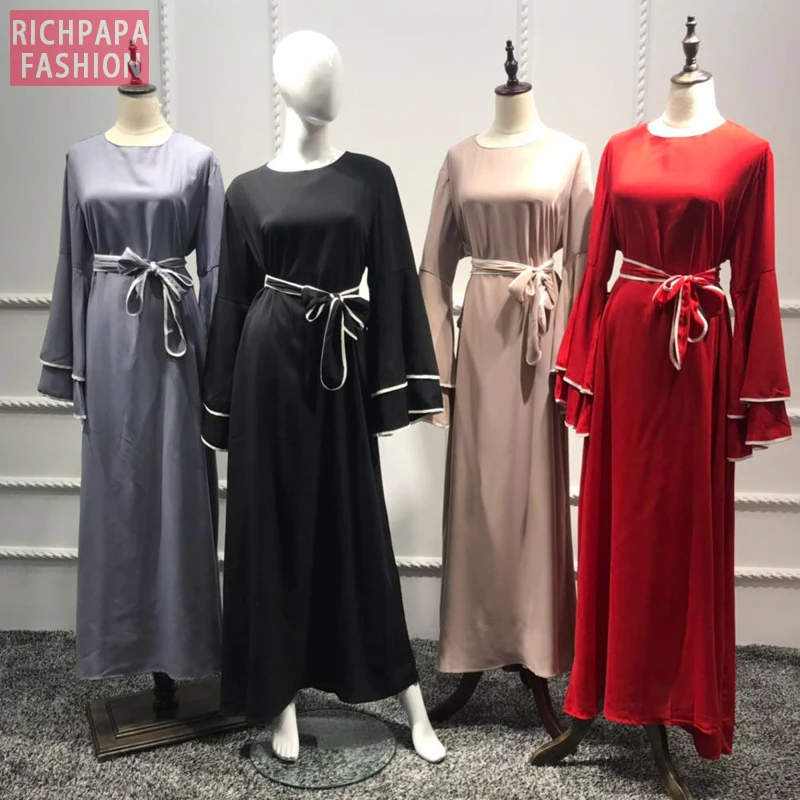 Abaya кафтан хиджаб мусульманское платье Jilbab Caftan Рамадан Турция Дубай Абая для