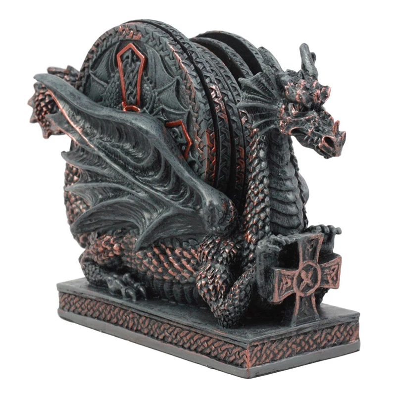 Дракон смолы чашки Coaster коврики колодки напиток Кофе Чай кружка Non slip напитки